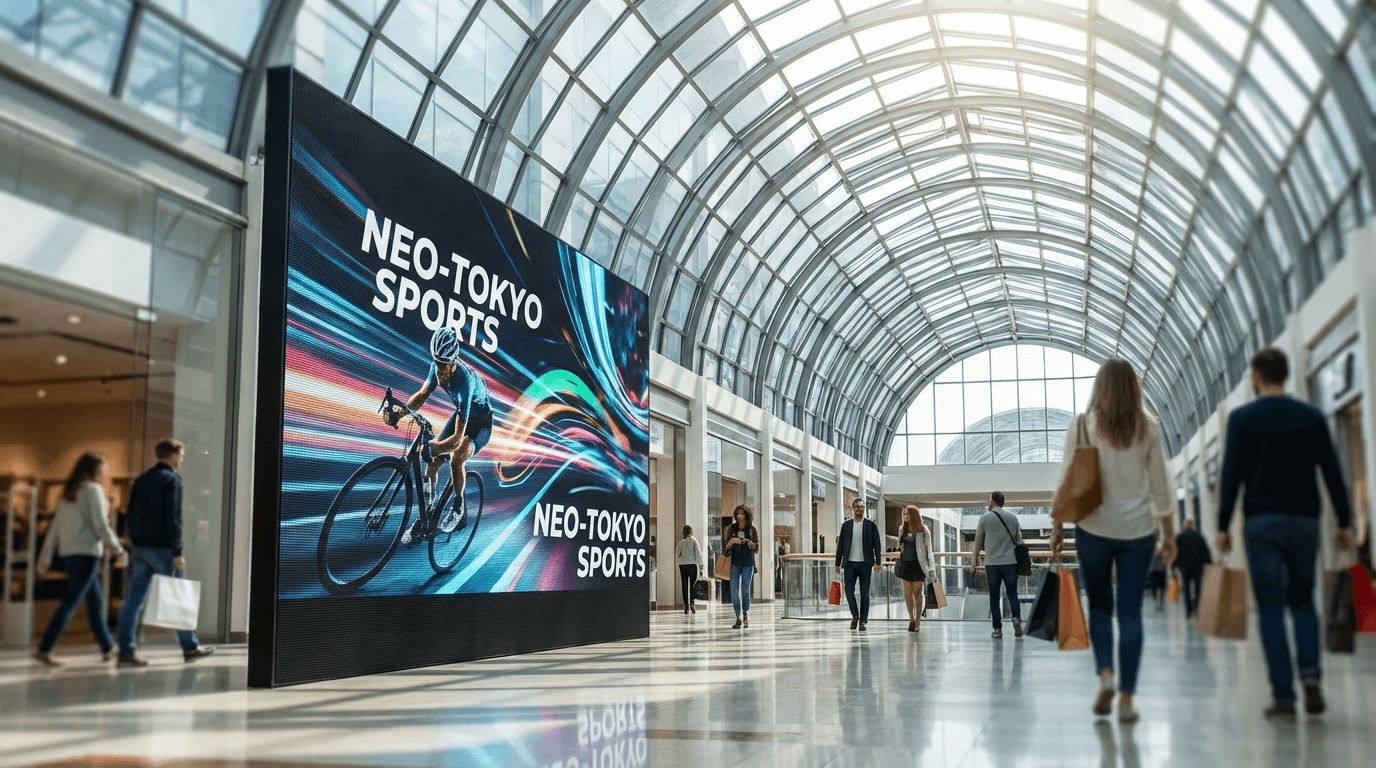 Mockups de pantallas digitales para publicidad DOOH